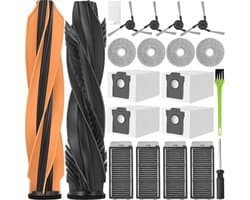 Accessoireset voor Dreame L40s Pro Ultra, X50 Ultra Complete, L50 Pro Ultra en X50 Master - 2 hoofdborstels, 4 stofzakken, 4 HEPA-filters, 4 mopdoeken, 4 zijborstels en meer