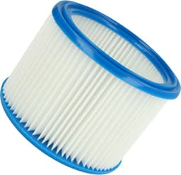 vhbw geplooid filter compatibel met Makita VC3011L, VC2512L, VC3012M, VC3511L, VC2012L, VC2010L, VYS 25, VC2511, VC3012L stofzuigers - cartridgefilter blauw wit — thumbnail 3