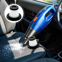 SnelShoppen - Auto-stofzuigeraccessoires set van 2 herbruikbare wasbare filters voor draadloze handstofzuiger, licht en compact, brede compatibiliteit — thumbnail 4