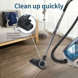 Cilinder Stofzuiger - Zakloze Stofzuiger - Efficiënt Schoonmaken - Lichtgewicht Ontwerp - 1.5L Stofbak - Blauw — thumbnail 3