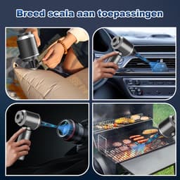 Handstofzuiger 2-in-1 - Draadloos met Blaasfunctie - 18000PA - Oplaadbaar - Voor Auto en Huis — thumbnail 2