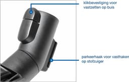 Combi zuigmond geschikt voor Miele stofzuiger - met kliksysteem en breed wiel - 35mm — thumbnail 2