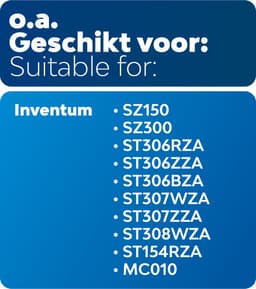 4x Dparts stofzuigerzakken geschikt voor Inventum - inclusief motorfilter - voor SZ150 SZ300 ST306RZA ST306ZZA ST306BZA ST307WZA ST307ZZA ST308WZA ST154RZA MC010 — thumbnail 3