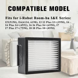 6 stuks filters vervanging geschikt voor iRobot Roomba e, i & j Serie E5, E6, i3, i3+, i4, i4+, i5, i5+, i6, i6+, robotstofzuigers — thumbnail 2