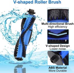 Accessoireset Vervangende onderdelen geschikt voor Eufy RoboVac G30 Edge/11S Max/15C Max/30C MAX/G30/G30 MAX/G30 Hybrid Robotstofzuiger, 1 x hoofdborstel, 3 x HEPA-filters, 6 x zijborstels (10 stuks) — thumbnail 4