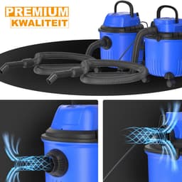 Nat- en Droogstofzuiger - 3 in 1 - Krachtige 5000W Lichtgewicht Zakloze Stofzuiger voor Vloer en Tapijt - 15L 35KPA — thumbnail 3