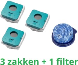 3 x zakken hoogwaardige vervanging voor SAMSUNG BESPOKE JET + 1 filter HEPA compatibel VS20A958FWN - VS20A95923B/AA stok stofzuiger-onderdelen-het onderdeelnummer van het origineel is: Samsung VCA-ADB952 -schoonmaakstations — thumbnail 1