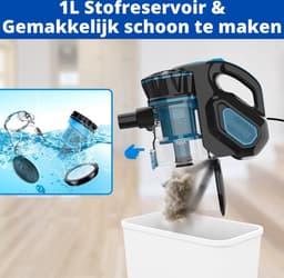 Bolt Edge Kruimelzuiger - Handstofzuiger - Met steel - Handheld Vacuum Cleaner — thumbnail 3