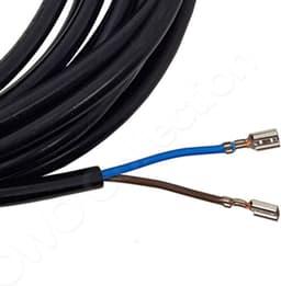 Stroomkabel kabel snoer voor stofzuiger haspel 2x0.75mm2 Universeel 6 meter met kabelschoentjes - kabelhaspels - zwart — thumbnail 4