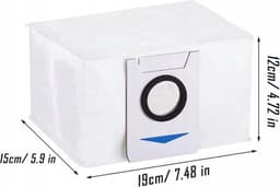 3 x stofzakken geschikt voor de Ecovacs Deebot X1 OMNI / T10 OMNI / X1 TURBO - Vuilafvoerzakken - Grote Capaciteit Stofzuigerzak - Hoogwaardige vervanging - Compatibel met model: Ecovacs: Deebot X1 OMNI T20 OMNI T10 OMNI X1 Turbo - 3 stuks afvalzak — thumbnail 4