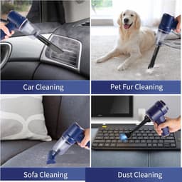 Cordless Auto Mini Handheld Vacuum Cleaner - Krachtige Zuigkracht - Oplaadbaar - 2 in 1 - Lichtgewicht - Thuis - Pet Hair - Auto Reiniging — thumbnail 5