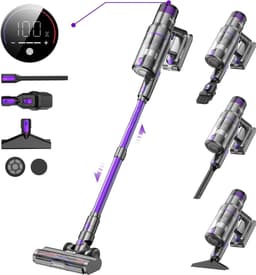 Kruimeldief Best Verkocht - Kruimeldief Snoerloos - Handstofzuiger Draadloos - Handstofzuiger 4 In 1 - Steelstofzuiger - Steelstofzuiger Draadloos - Steelstofzuiger Zonder Zak Op Accu - Met Touchscreen - Multifunctioneel — thumbnail 1