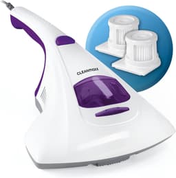 CLEANmaxx mijtstofzuiger met UV-C-licht en 2 EPA-filters, handstofzuiger voor matrassen voor mensen met allergieën, anti-mijt matrasreiniger die 99,9% van alle mijten, bacteriën en bedwantsen vernietigt, paars — thumbnail 1