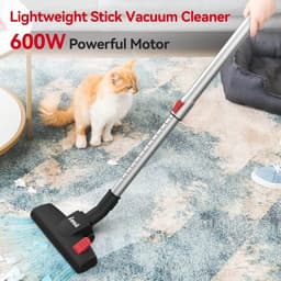 Luxe 2 in 1 Steelstofzuiger – Met Snoer – Vacuum Cleaner – Stofzuiger zonder Zak – Kruimeldief – 3 Mondstukken – 1L Reservoir – HEPA Filter – 600W — thumbnail 5