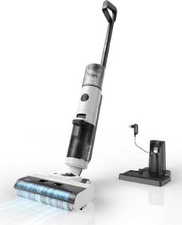 3 in 1 Vloerreiniger – Stoomreiniger – Kruimeldief – Dweilapparaat – Elektrische Mop – Voor Binnen – Inclusief Laadstation – 1000W — thumbnail 1