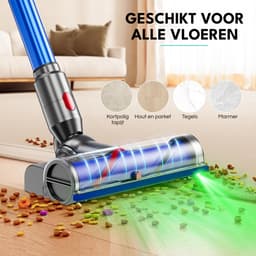 ZENC® Aangedreven Zuigmond Geschikt Voor Dyson Steelstofzuiger V15, V11, V10, V8 & V7 - Turbo Borstel - Vloerzuigmond - Stofzuigermondstuk - Opzetstuk - Mondstuk - Stofzuigeraccessoires - Grijs — thumbnail 5