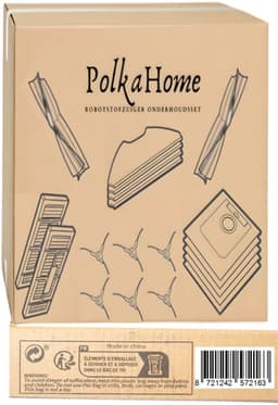 PolkaHome® 15-delige Vervangingsset voor iRobot Roomba 800- en 900-serie – Compatibel met 805, 850, 860, 861, 864, 866, 870, 880, 885, 890, 891, 960, 961, 980, 985 – 4 Rolborstels, 6 HEPA-filters, 4 Zijborstels, 1 Reinigingsborstel – Accessoires & On — thumbnail 3
