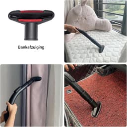 6 Stuks Stofzuiger Zuigmond Set - Universeel Opzetstuk - Reinigingsset voor stofzuigeraccessoires - Geschikt voor standaard slangonderdelen van 35 mm tot 32 mm - Voor Shark/Henry Hoover-accessoires - Zwart — thumbnail 5