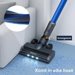 Sommertal snoerloze stofzuiger VARIO150 | 3-in-1 apparaat | 3-traps turbo stofzuiger met 45min looptijd en snellaadfunctie | voor 300m² | tapijt harde vloeren huisdierhaar | LED snoerloze stofzuiger Steelstofzuiger — thumbnail 4