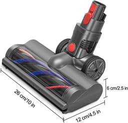 Geschikt voor Toepasbare Motorhead-borstel compatibel met Dyson snoerloze stofzuiger V7 V8 V10 V11, Turbineborstel met LED voor laagpolige tapijten en harde vloeren — thumbnail 4