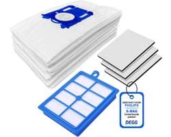 DEGG® - Onderhoudspakket XL - Geschikt voor Philips S-BAG - inclusief 1x H13 hepa filter - 3x Motorfilter - 10x S-BAG stofzuigerzakken - Combideal