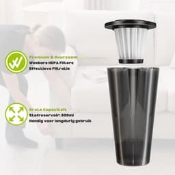 Luxe Kruimeldief – Snoerloos – Best Verkocht – Handstofzuiger – Vacuum Cleaner – 6000mAh – HEPA Filter – 10000PA – Lichtgewicht – Zwart — thumbnail 4