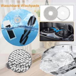 geschikt voor Ecovacs Deebot T20 OMNI / T20e OMNI, Stofzuiger Vervangingsonderdelen Accessoireset, 1 Hoofdborstel, 4 HEPA-filters, 4 Reinigingsdoeken, 4 Stofzakken, 8 Zijborstels, 1 Reinigingsborstel — thumbnail 2