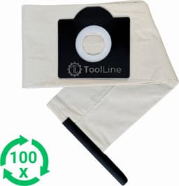 ToolLine® - Herbruikbare stofzuigerzak tot 100 keer - Geschikt voor Kärcher WD3 - WD4 - WD5 - WD6 - 6.959-130.0 - Parkside - DeLonghi - Electrolux - Hoover - Moulinex - Progress - Tornado - Volta - Karcher stofzuigerzakken — thumbnail 1