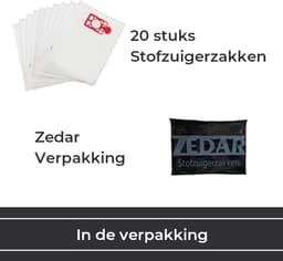 Stofzuigerzakken geschikt voor Numatic Henry, James en Hetty NVM-1CH Hepa - 20 stuks - van Zedar — thumbnail 2
