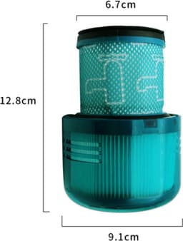 3x HEPA Filter geschikt voor Dyson v11, V15 Detect Complete Extra Stofzuiger vervanging 970013-02 — thumbnail 2