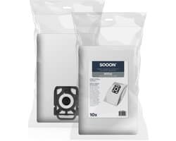 SQOON® Stofzuigerzakken Geschikt voor Nilfisk Elite / King / Extreme - Vervangt Model 107412688 - High Filtration met Uitblaasfilter - 10 Stuks