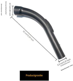 Tapijtborstel handgreepbuis - Miele stofzuigeraccessoires - Compatibel met alle Miele C1, C2, C3, S8, S6, S5, S4, S2 stofzuigers - Reserveonderdeel - Handgreep met een diameter van 35 mm - 32*4,7*4,7 cm — thumbnail 5