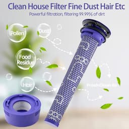 JGS Premium - Filter 1Pack HEPA-filters Draadloze Stofzuiger V8 V7 - Reinigingsborstel - Washable - Animal Absolute - Vergelijkingsmogelijkheid - Dyson Vervanging II - Zoekwoorden: Dyson, Vervanging, HEPA-filters. — thumbnail 4