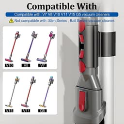 stuks, Geschikt voor Dyson V7 V8 V10 V11 V15 G5 stofzuigermondstukhouder – kan worden geïnstalleerd op de telescopische steel 2 mondstukken – eenvoudig te installeren – 360° draaibare gereedschapsclip, geen gemakkelijk te verliezen accessoires meer — thumbnail 2