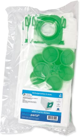 Multaparts® stofzuigerzakken geschikt voor SEBO Airbelt K-series -8 stuks- | Made in Europe | Passend in o.a. SEBO Airbelt K1, Airbelt K2, Airbelt K3 | Alternatief voor 6629ER — thumbnail 3