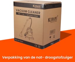 Kibani Nat/ Droogzuiger - Inclusief 5 flessen Reinigingsmiddel - Alleszuiger met Accessoires - met Sproeifunctie - 1600W - Tapijtreiniger - Inclusief Opzetstukken — thumbnail 5