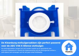 Kleanburg® - Geschikt voor AEG VX8 X Silence - Stofzuigerzakken - 10 stuks — thumbnail 4