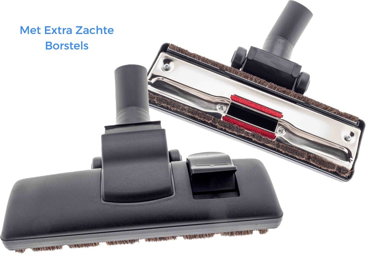 Kleanburg® - Universele Combizuigmond – 35 mm - 32 mm - Reduceerring– Extra zachte borstels - 1 stuk geschikt o.a. voor Miele - Bosch - AEG - Philips - Inventum - Numatic - Henry - Hetty - Nilfisk en vele anderen. — afbeelding 1