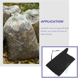 Bladblazer Opvangzak - Bladverzamelaar Tuin - Tuin Schoonmaken - Slijtvast Oxford Doek - 60 x 44 cm - Zwart — thumbnail 4
