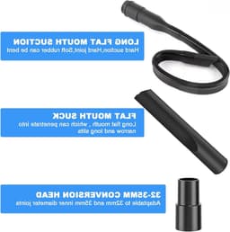 7-delig stofzuigeraccessoire set - flexibele voegenzuigmond voor auto, toetsenbord, tapijt en bank — thumbnail 2
