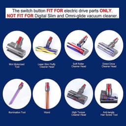 Dailygoody - Set van 2 veervergrendelingsknoppen - Reserveonderdelen Stofzuiger - Blauw - Geschikt voor Dyson V7 V8 V10 V11 V15 - Hoge kwaliteit en du... — thumbnail 4