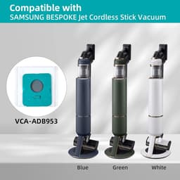 12 Stuks Stofzuigerzakken -VCA-ADB95 Stofzuiger Filter Zakken - Stofzakken - Stofzuiger Vuil Verwijdering Tas - voor Samsung Bespoke Jet VCA-ADB95 Clean Station VS20A95923W reserveonderdelen — thumbnail 5