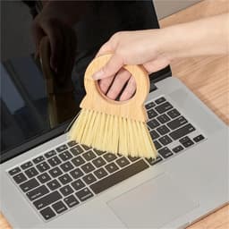 Mini Veegset - Houten Bezem - Bureau Reinigen - Compact Ontwerp - N.v.t. - Zwart — thumbnail 4