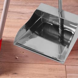 Roestvrijstalen Stoffer - Grote Bak - Buiten Reinigen - Ergonomisch Ontwerp - 70 cm Lengte - Zilver — thumbnail 4