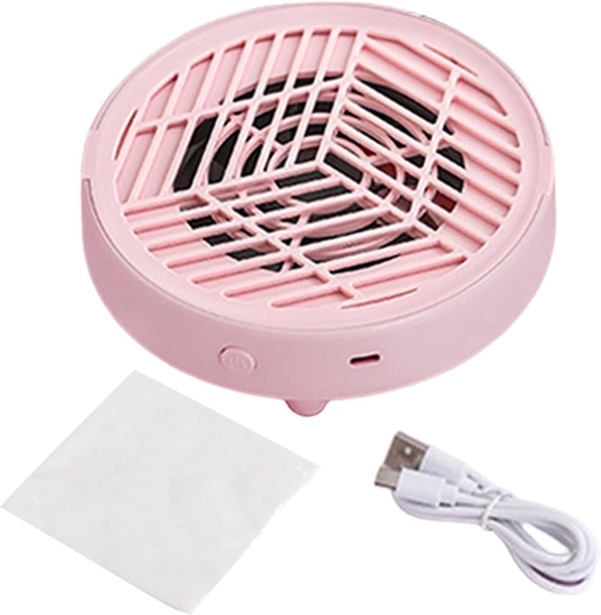 Nagelstof Afzuiger - Stille Stofcollector - Manicure Schoonmaken - Fluisterstille Werking - 17 x 15.8 x 5.5 cm - Wit — afbeelding 1
