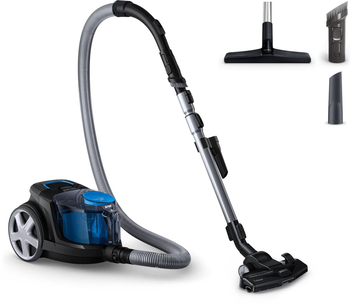 Philips Stofzuiger zonder Zak FC9331/09 - Alle Vloertypen - Sterke Zuigkracht - Met H13 Allergiefilter - Met Extra Mondstuk - Blauw — afbeelding 1