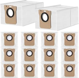 14 stuks stofzakken voor Dreame L10s Ultra / L10 Ultra / L20 Ultra /S10/S20, compatibel met Xiaomi X10+ / X20+/X10/X20/L10/M40 stofzak vervangende stofzuigeraccessoires (3,2 l grote capaciteit) — thumbnail 1