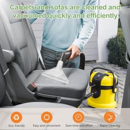 Set van 2 vacuümzuigeraccessoires voor bank, auto en nat/droog gebruik - transparante zuigpijpen — thumbnail 2