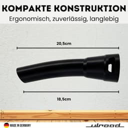 Stofzuiger Handgreep - Slanggreep Reserveonderdeel - Stofzuigen - Gemaakt in Duitsland - 35 mm - Zwart — thumbnail 3