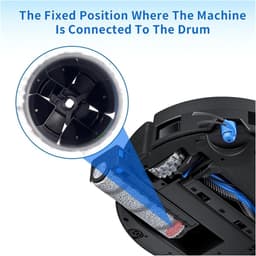 4 stuks Dweilrol dweildoek rolborstel voor ECOVACS DEEBOT X11 X9 Pro Omni X8 Pro Omni T80 OMNI T80 Pro Omni T80S en Yeedi S14 Plus — thumbnail 3